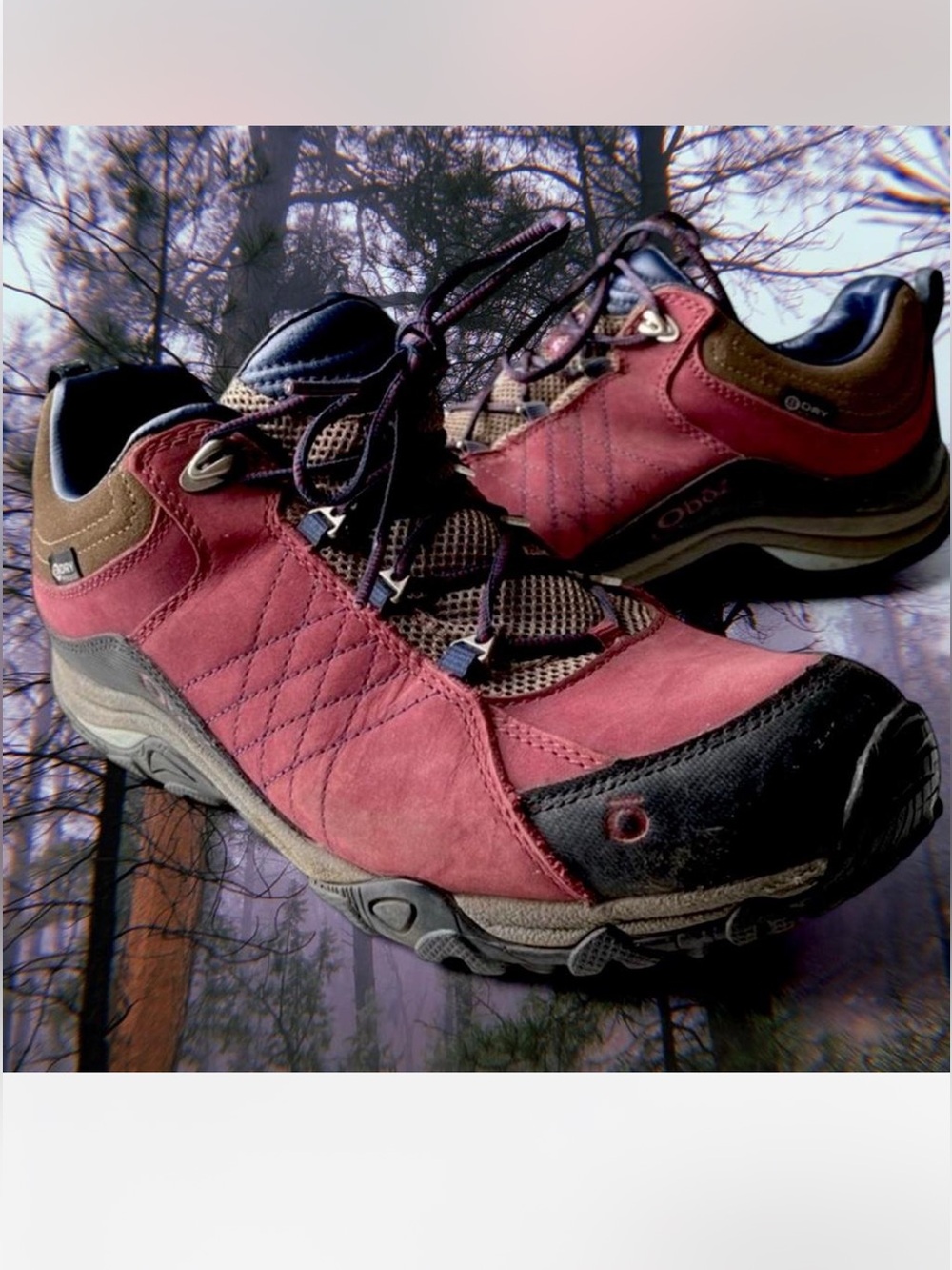 Oboz Sapphire Low hiking outdoor mountain work shoe size 10